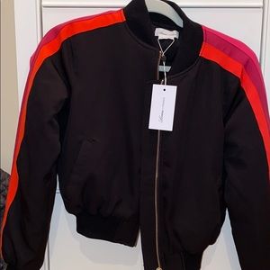 Lovers + Friends KARI BOMBER IN BLACK